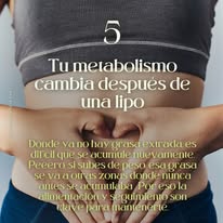 Metabolismo después de una lipo